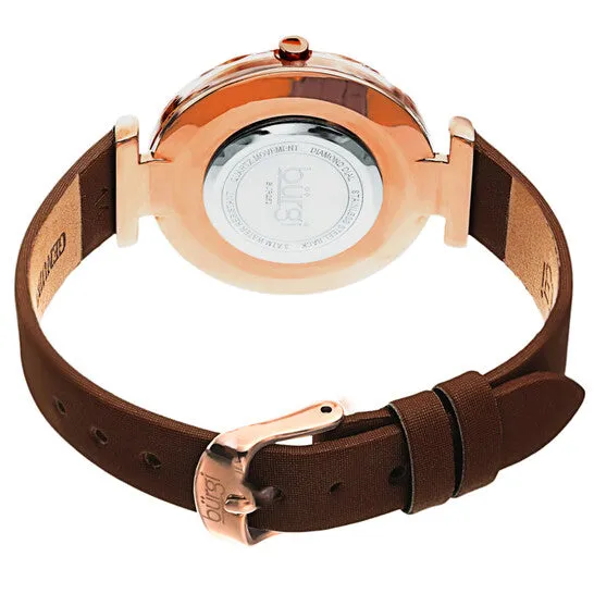 Original Burgi Quartz Faceted Crystal Bezel Diamond Dial Ladies Watch BUR252BR JMS always Watches Original Burgi Quartz Faceted Crystal Bezel Diamond Dial Ladies Watch BUR252BR JMS always Watches