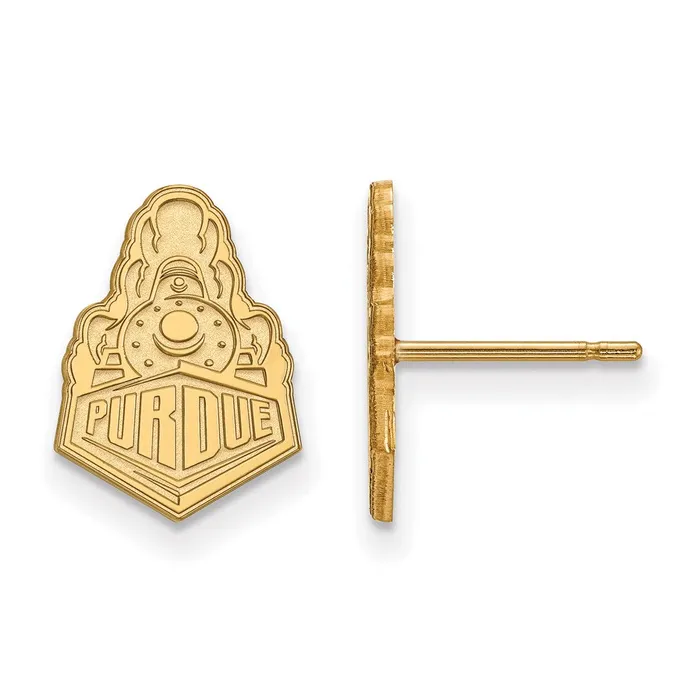 10K Yellow Gold Purdue Small Post Earrings TreasureFineJewelers Earrings 10K Yellow Gold Purdue Small Post Earrings TreasureFineJewelers Earrings