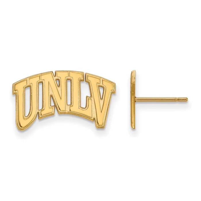 10K Yellow Gold University of Nevada Las Vegas Small Post Earrings TreasureFineJewelers Earrings 10K Yellow Gold University of Nevada Las Vegas Small Post Earrings TreasureFineJewelers Earrings