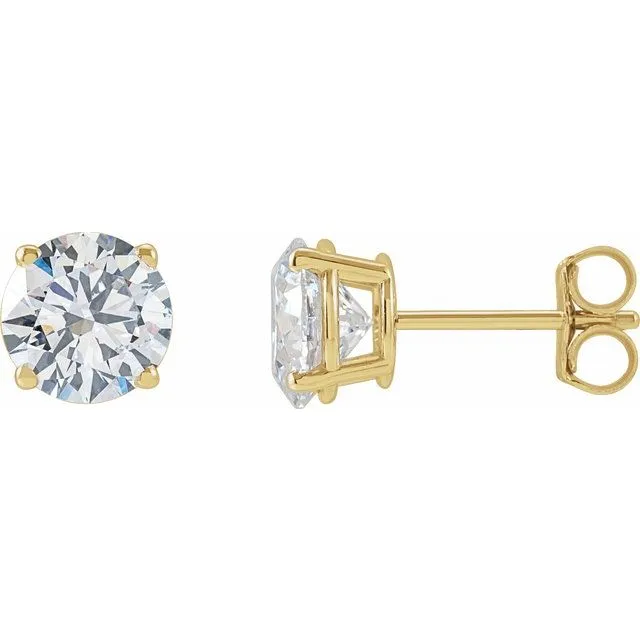 TreasureFineJewelers Earrings 14K Yellow Gold 1 12 CTW LabGrown Diamond Stud Earrings TreasureFineJewelers Earrings 14K Yellow Gold 1 12 CTW LabGrown Diamond Stud Earrings