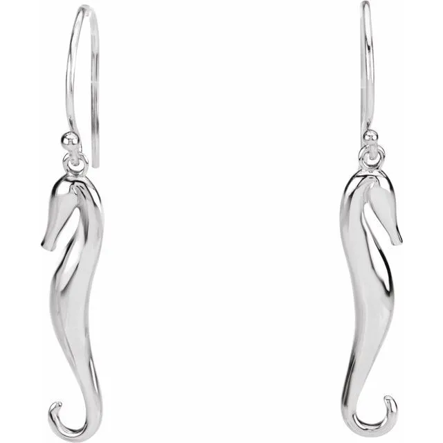 TreasureFineJewelers Earrings Seahorse Earrings