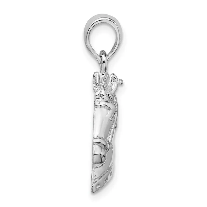 TreasureFineJewelers Sterling Silver Polished Horse Head Pendant Necklaces
