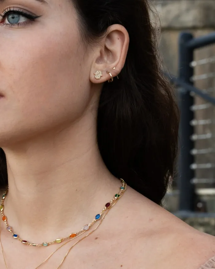 Earrings ERIJEWELRY Hamsa stud earrings