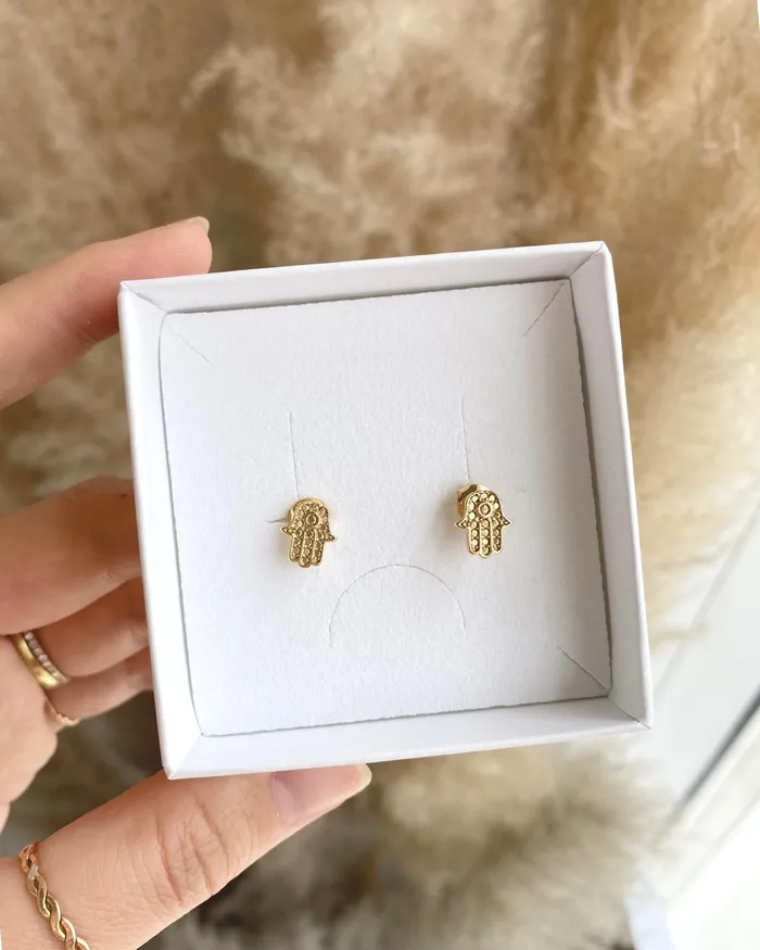 Earrings ERIJEWELRY Hamsa stud earrings