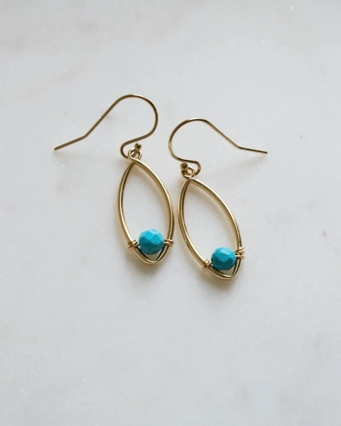 ERIJEWELRY Turquoise ritual earrings Earrings
