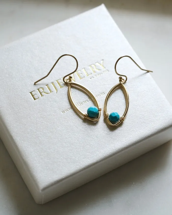 ERIJEWELRY Turquoise ritual earrings Earrings