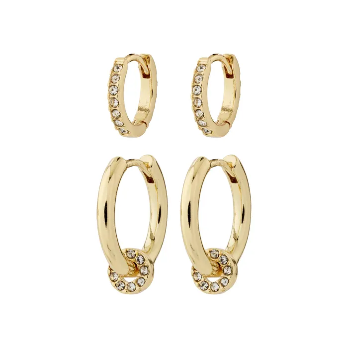 Scottie Gold Plated Hoop Set Pilgrim Earrings