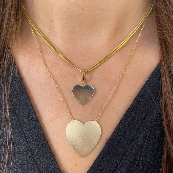 MS x SRJ Medium Heart Charm Shylee Rose Jewelry Charm Necklaces