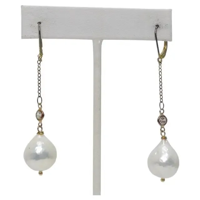 Vintage by Misty Earrings Freshwater Pearl Drop Earrings