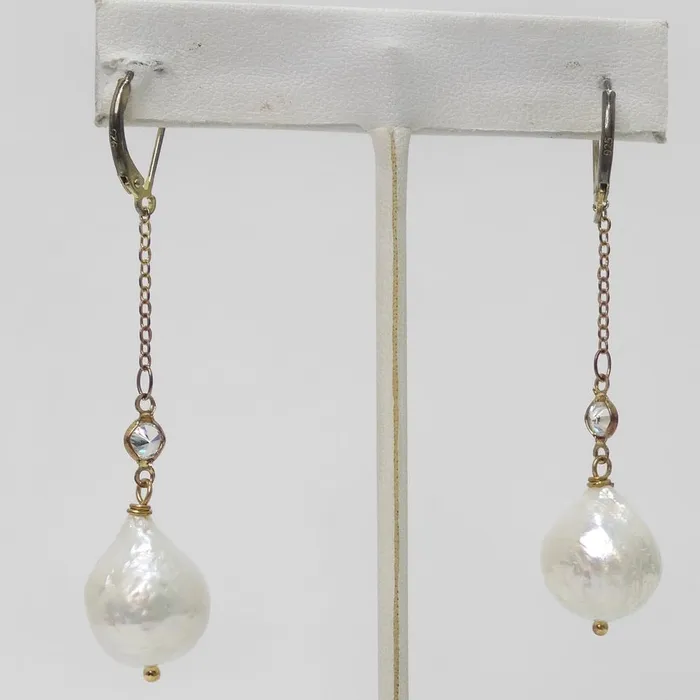 Vintage by Misty Earrings Freshwater Pearl Drop Earrings