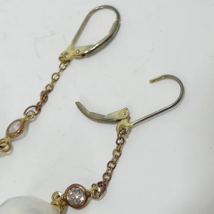 Vintage by Misty Earrings Freshwater Pearl Drop Earrings