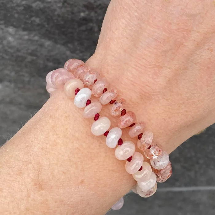 Bracelets Joseph Brooks 8mm Sunstone Macrame Bracelet Bracelets Joseph Brooks 8mm Sunstone Macrame Bracelet
