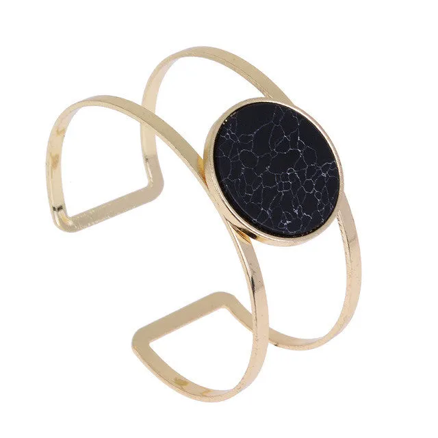 Bracelet Manchette Double Layer Open Cuff Bracelets for Women sparklingselections Bracelets