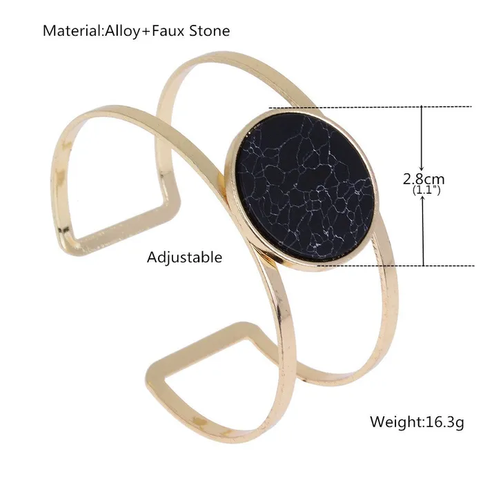 Bracelet Manchette Double Layer Open Cuff Bracelets for Women sparklingselections Bracelets