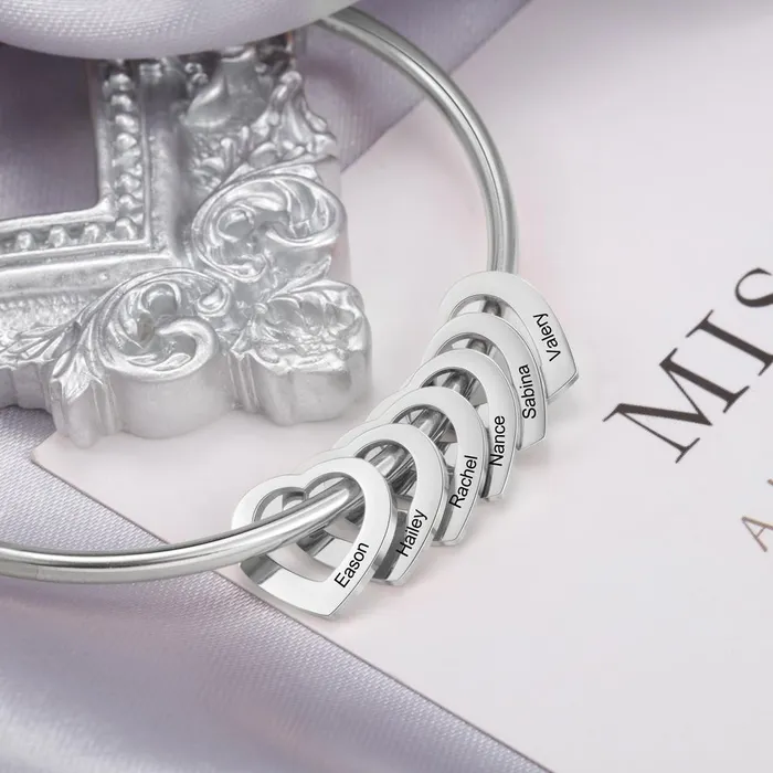 Heart On My Sleeve 6 Name Customized Bracelet Ashley Jewels Bracelets