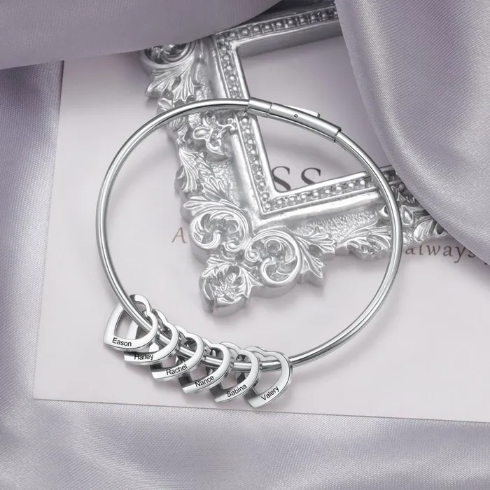 Heart On My Sleeve 6 Name Customized Bracelet Ashley Jewels Bracelets