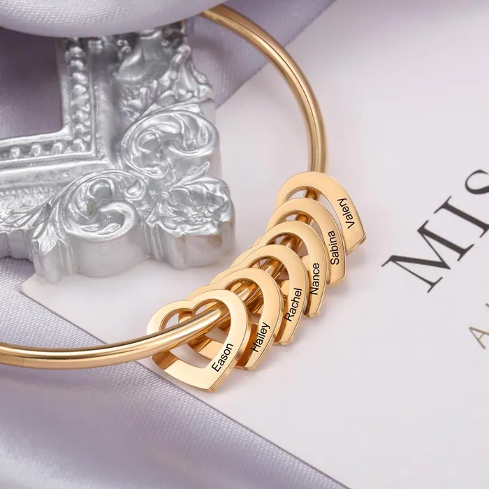 Heart On My Sleeve 6 Name Customized Bracelet Ashley Jewels Bracelets