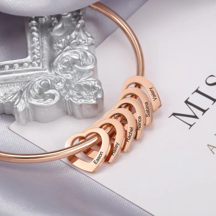 Heart On My Sleeve 6 Name Customized Bracelet Ashley Jewels Bracelets