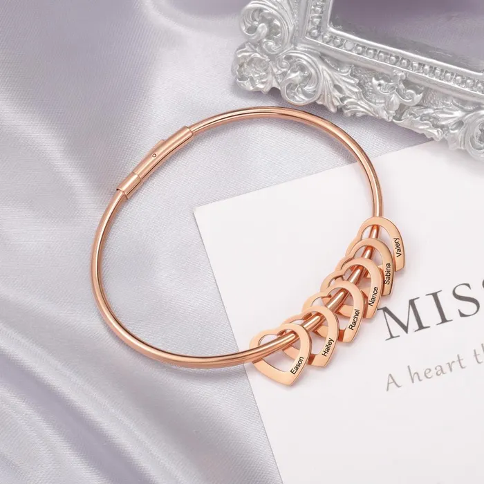 Heart On My Sleeve 6 Name Customized Bracelet Ashley Jewels Bracelets