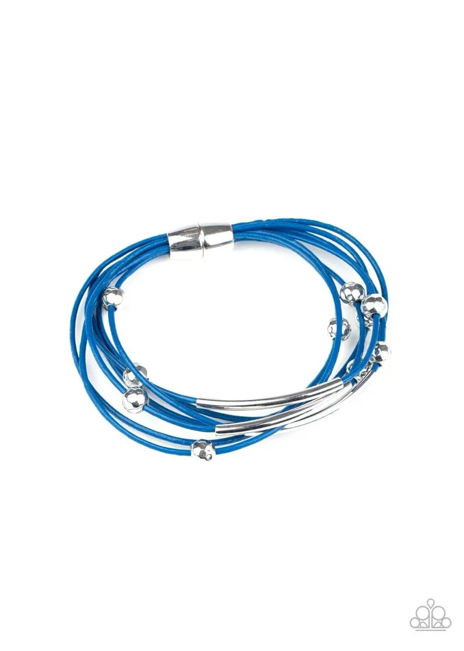 Bracelets Paparazzi Accessories Magnetically Modern Blue Bracelet Jewelry by Bretta