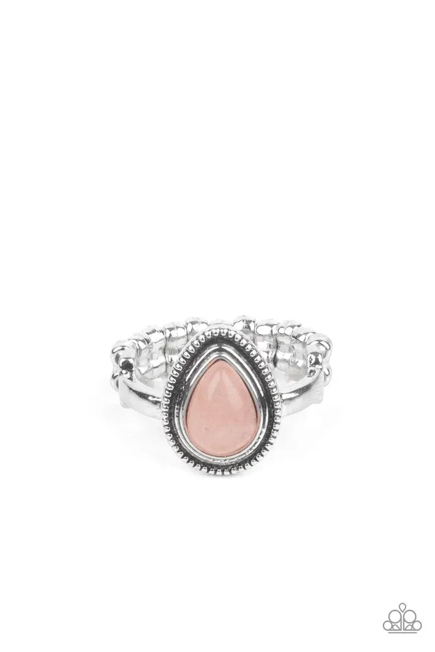 Eco Elements Pink Ring Jewelry by Bretta Paparazzi Accessories Rings