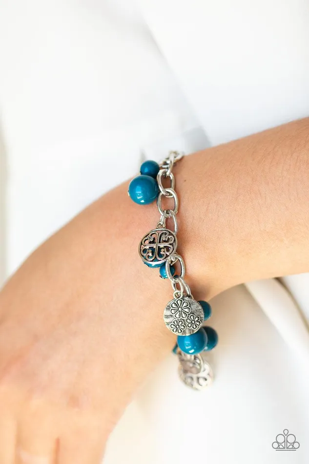 Guru Garden Blue Necklace Jewelry by Bretta Paparazzi Accessories Necklaces