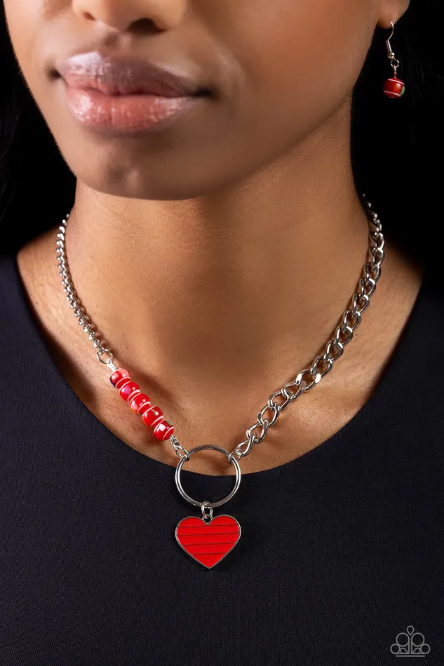 Mismatched Mayhem Red Necklace Jewelry by Bretta Paparazzi Accessories Necklaces Mismatched Mayhem Red Necklace Jewelry by Bretta Paparazzi Accessories Necklaces