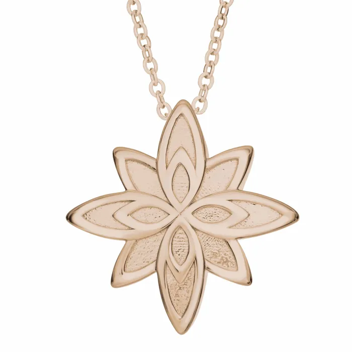 Necklaces EverWith Selffill Star Flower Memorial Ashes Pendant EverWith