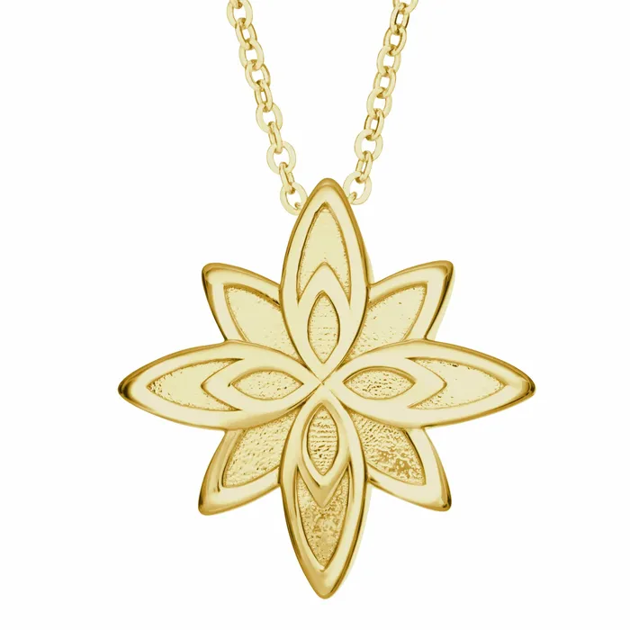 Necklaces EverWith Selffill Star Flower Memorial Ashes Pendant EverWith