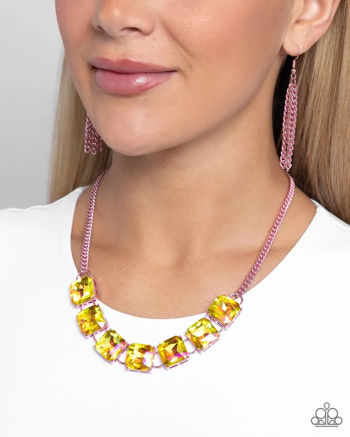 Necklaces I SQUARE to Secrecy Pink Necklace Jewelry by Bretta Paparazzi Accessories Necklaces I SQUARE to Secrecy Pink Necklace Jewelry by Bretta Paparazzi Accessories