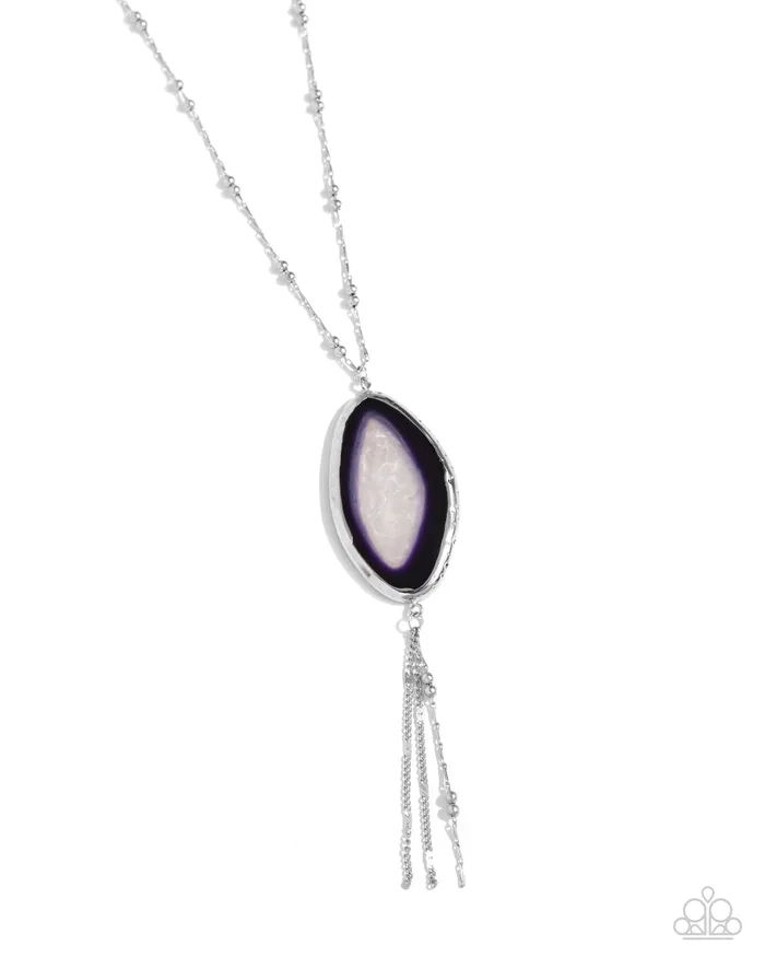 Necklaces Paparazzi Accessories Geode Gamble Purple Necklace Jewelry by Bretta
