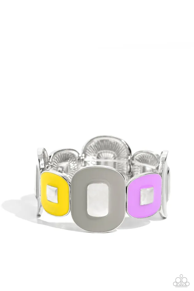 Paparazzi Accessories Bracelets Painted Pairing Silver Bracelet Jewelryby Bretta
