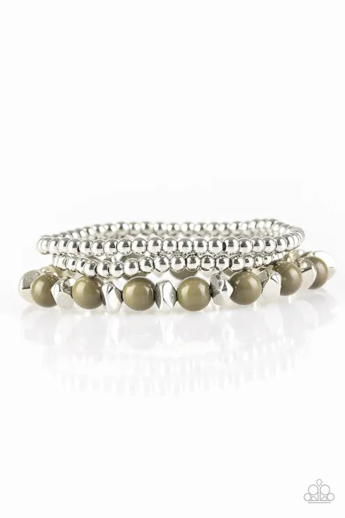 Paparazzi Accessories Epic Escape Green Bracelet Jewelry by Bretta Bracelets