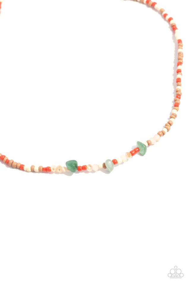 Paparazzi Accessories Naturally Notorious Green Necklace Jewelry by Bretta Necklaces