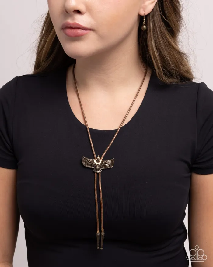 Paparazzi Accessories Necklaces Eagle Emblem Brass Eagle Necklace Jewelry by Bretta Paparazzi Accessories Necklaces Eagle Emblem Brass Eagle Necklace Jewelry by Bretta
