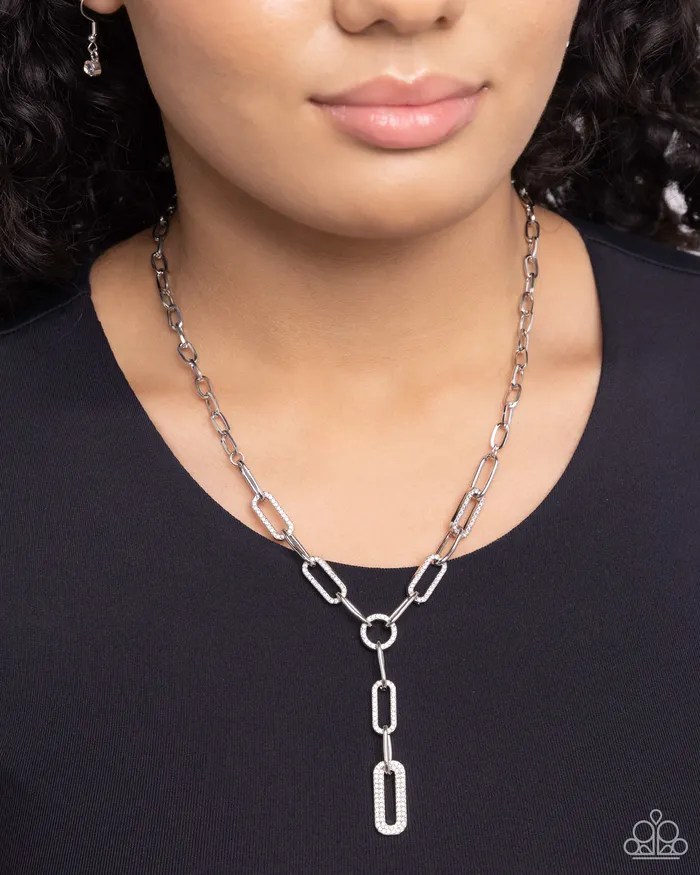 Paparazzi Accessories Necklaces Refined Rebel White Necklace Jewelry by Bretta