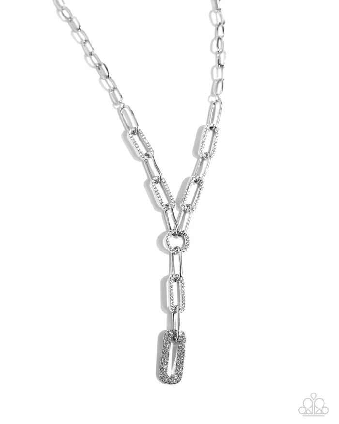 Paparazzi Accessories Necklaces Refined Rebel White Necklace Jewelry by Bretta