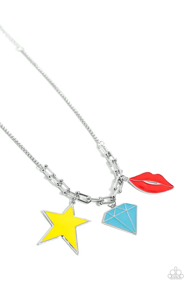 Paparazzi Accessories Necklaces Scouting Shapes Multi Necklace Jewelry by Bretta