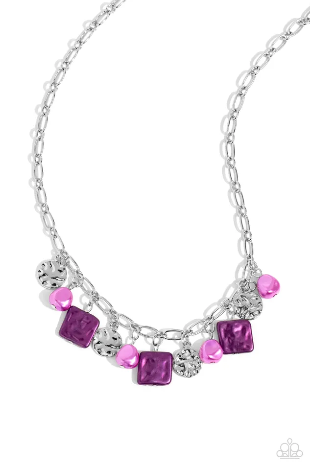 Paparazzi Accessories Necklaces Sophisticated Squared Purple Necklace Jewelry by Bretta