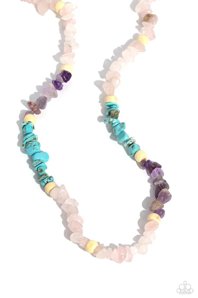 Soothing Stones Pink Necklace Jewelry by Bretta Paparazzi Accessories Necklaces