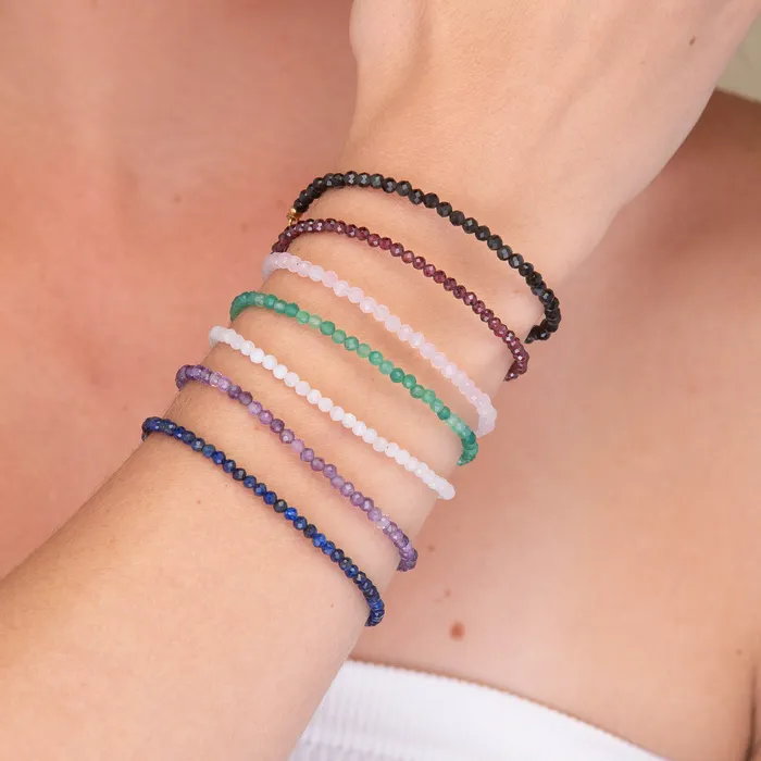 Bracelets Amethyst Crystal Beaded Bracelet Camile Stone