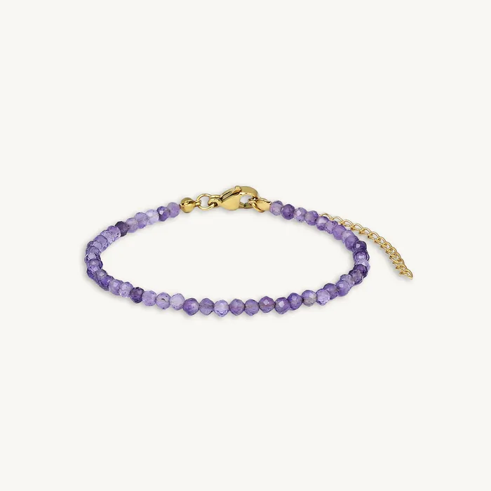 Bracelets Amethyst Crystal Beaded Bracelet Camile Stone