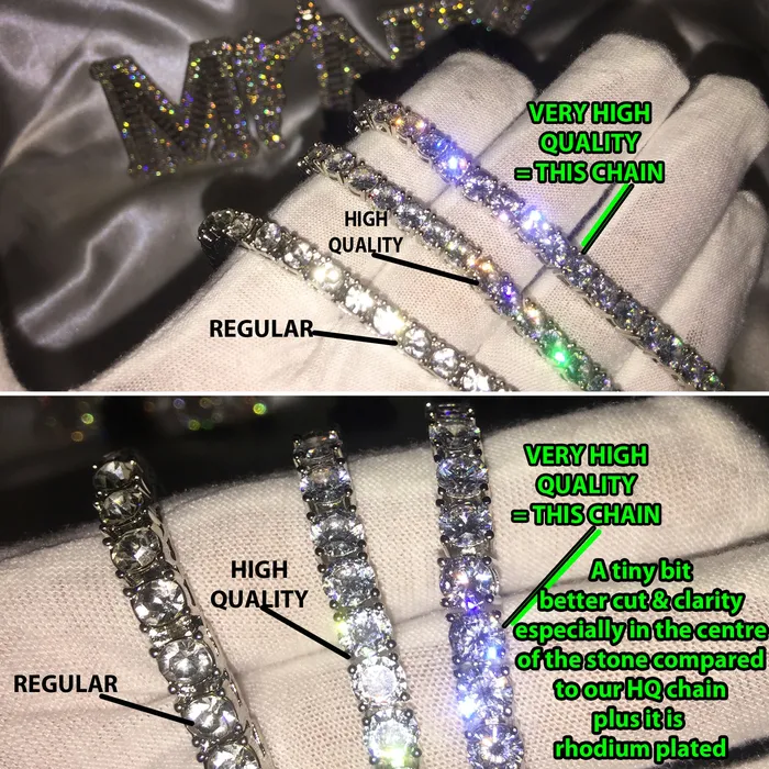Bracelets ML Tennis Necklace Tennis Chain Tennis Bracelet