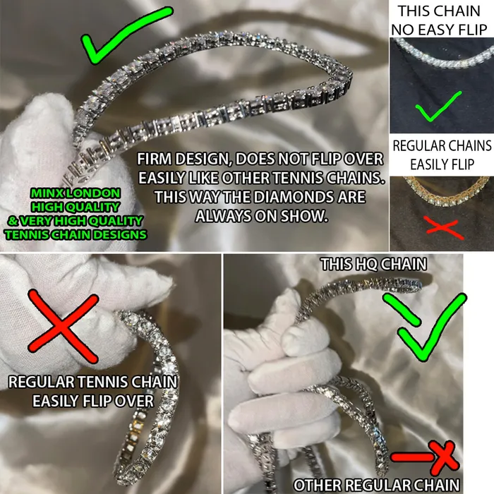 Bracelets ML Tennis Necklace Tennis Chain Tennis Bracelet