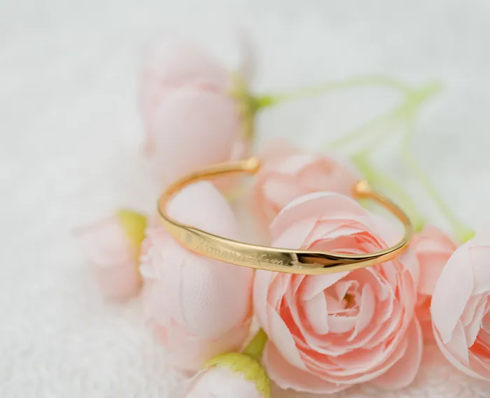 Cherished Moments Bracelets Cuff Gold 14K GoldPlated Cuff Bracelet for Kids