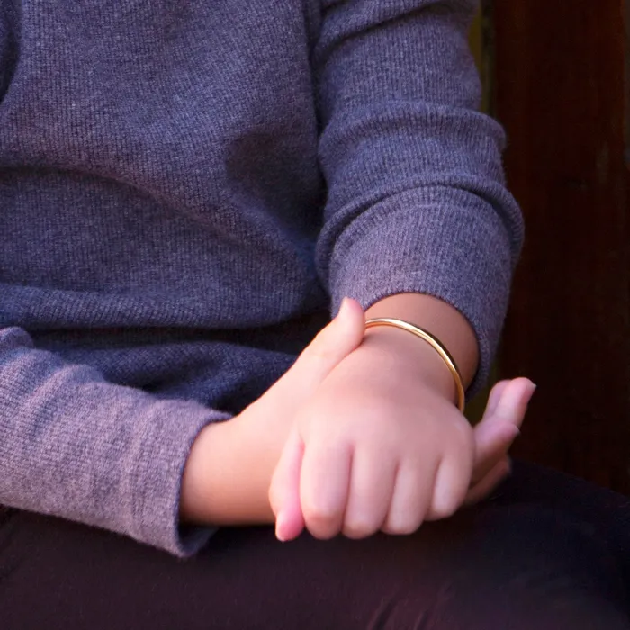 Cherished Moments Bracelets Cuff Gold 14K GoldPlated Cuff Bracelet for Kids