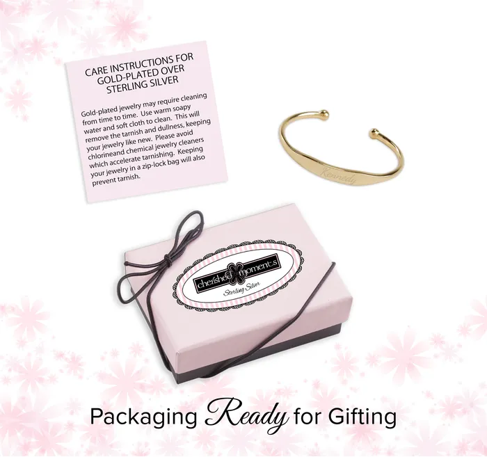 Cherished Moments Bracelets Cuff Gold 14K GoldPlated Cuff Bracelet for Kids