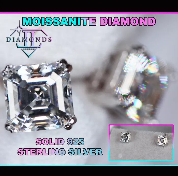 Earrings Lab Diamonds London Asscher Cut Moissanite Diamond Ear Studs Asscher Cut Lab Grown Diamond Ear Studs Earrings Lab Diamonds London Asscher Cut Moissanite Diamond Ear Studs Asscher Cut Lab Grown Diamond Ear Studs