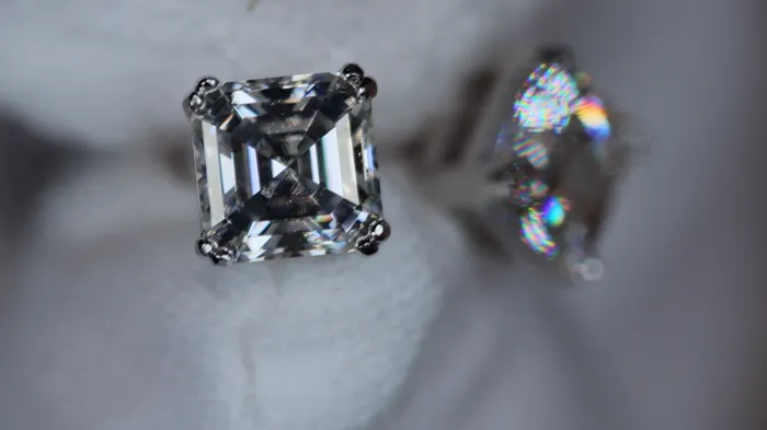 Earrings Lab Diamonds London Asscher Cut Moissanite Diamond Ear Studs Asscher Cut Lab Grown Diamond Ear Studs
