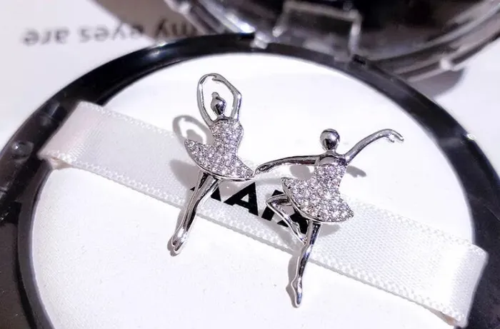 Earrings Lab Diamonds London Dancer Jewelry Womens Diamond Ear Studs Charm Earrings Ballerina